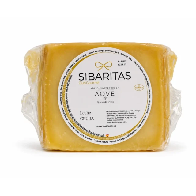 cuna de queso anejo en aceite