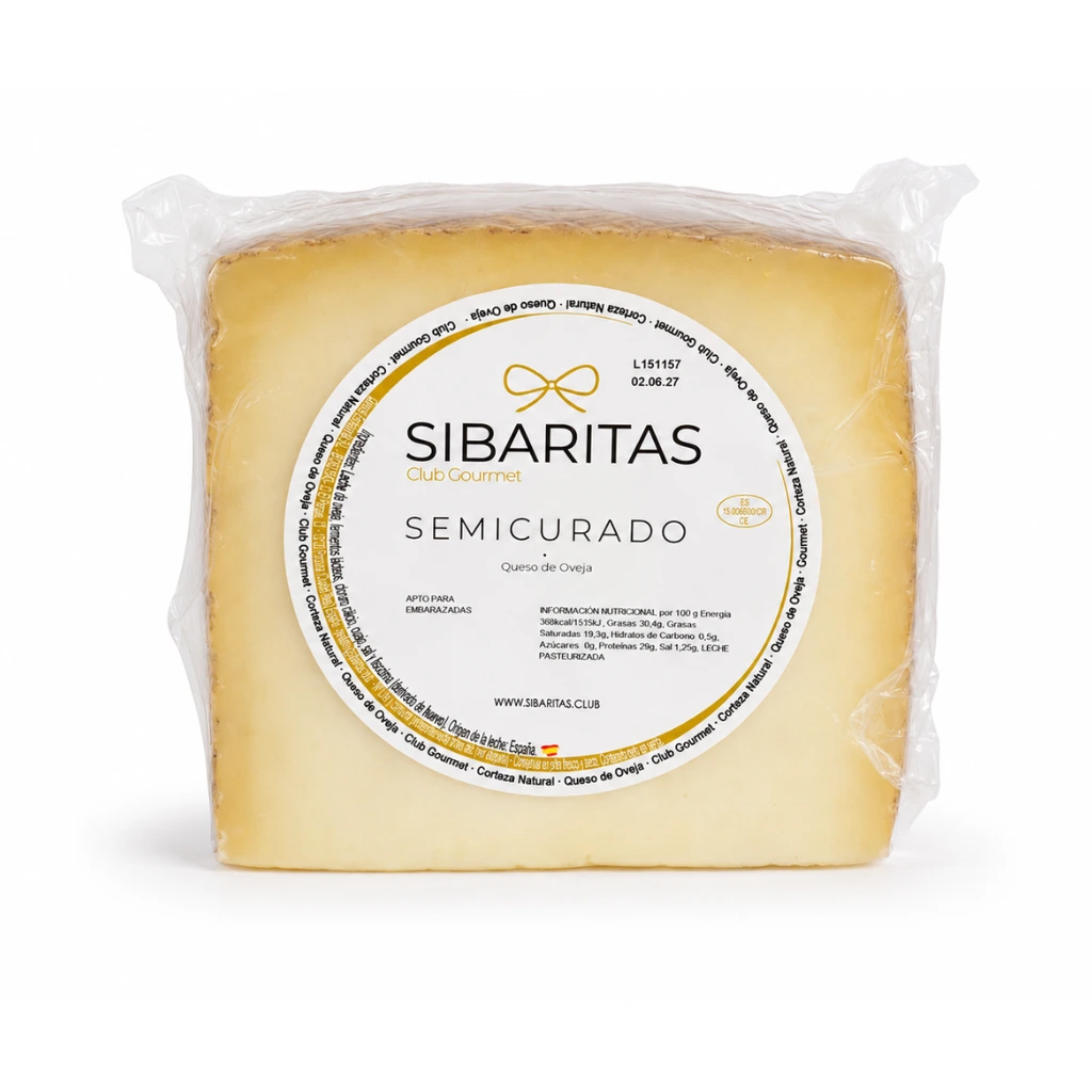 cuna de queso semicurado de oveja