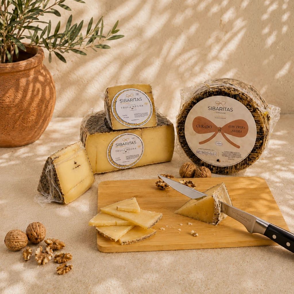 queso de oveja con trufa