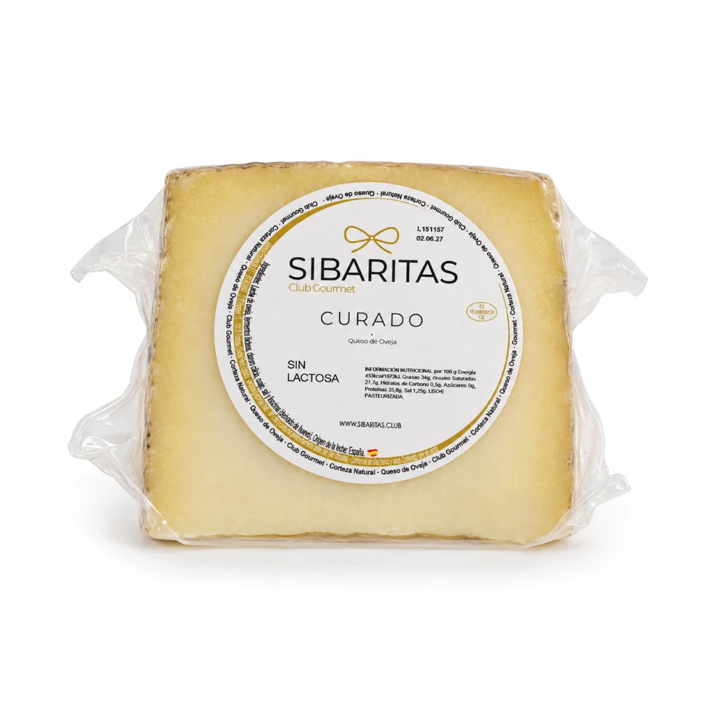 cuna queso curado sin lactosa