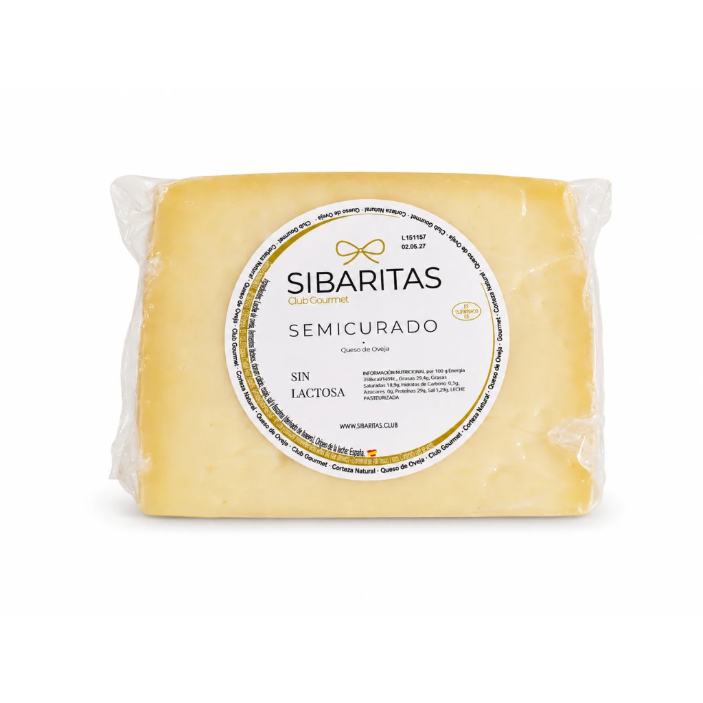 cuna queso semicurado sin lactosa