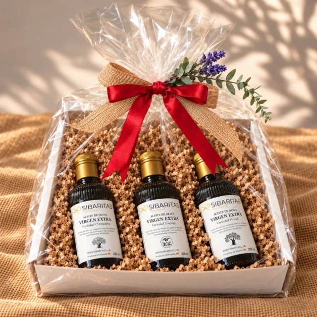 cesta de aceite AOVE gourmet