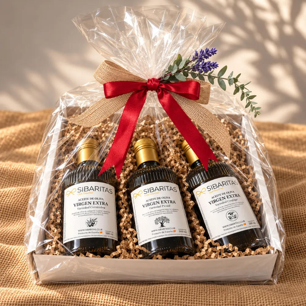 cesta de aceites gourmet